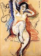 Henri Matisse sitting in the Nude oil painting on canvas